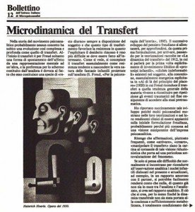 Dott. Quirino Zangrilli - Microdinamica del transfert
