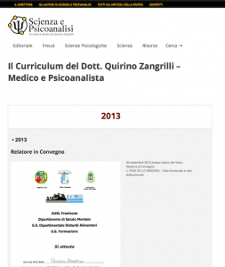 Curriculum Dott. Quirino Zangrilli